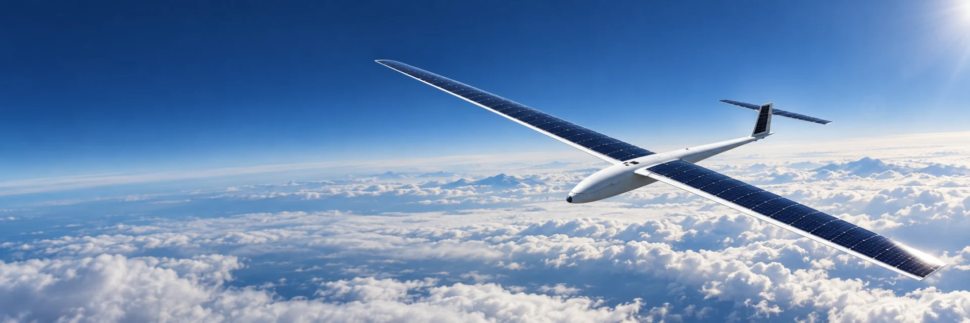High-altitude long-endurance aircraft with integrated solar cells